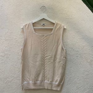 Cream Vest